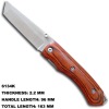 Durable Wood Handle Liner Lock Knife 6134K