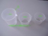 Durable clear color plastic paint mixing cups
