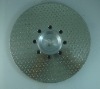 Electroplated cutter with flange