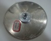 Electroplated cutting blade with flange
