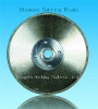 Electroplated diamond cutting blades