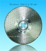 Electroplated diamond cutting blades with flange