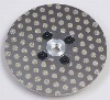 Electroplated diamond grinding disk