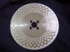 Electroplated diamond saw blades dots two sides