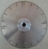 Electroplated saw blade with flange