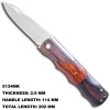 Elegant Wooden Handle Backlock Knife 5134MK