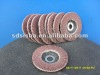 Emery cloth wheel for buffing metal