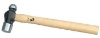 English type ball pein hammer with wooden handle