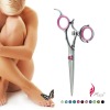 Ergonomic Double Swivel Thumb Rings & Swarovski Crystal Screw Hairdressing Shears