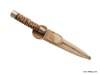 FINE BRAIDED KNIFE WITH NICKEL SILVER DETAILS OF 14CM.