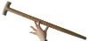 FSC wood handle for shovel