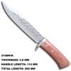Fancy Hunting Knife With Wood Handle 2166W-K