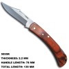 Fancy Wooden Handle Backlock Knife 5055K