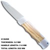 Fancy Wooden Handle Pocket Knife 5136OW
