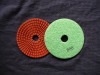 Flexible diamond wet polishing pads