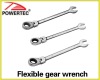 Flexible gear wrench