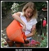 Flexible plastic garden pail garden tool