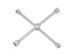 Folding cross rim wrench