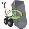 Folding garden tool cart for lawn and landscaping projects