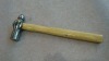 Forged Ball pein hammer with wooden handle