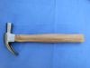 Forged British Type Claw Hammer With Wooden Handle