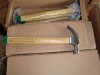 Forged claw hammer with wooden handle