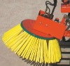 Fork lift mount Twin head sweeper ideal for orchard banks