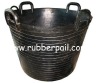 Four handles rubber buckets,construction pail
