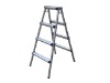 Four steps aluminium ladders