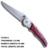 Functional Wood Handle Head Lock Knife 7010K-A