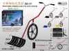 G811Y Color box packaging removable wheeled ice push snow shovel Revolutionizes the mechanics of shoveling