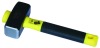 GERMAN TYPE STONING HAMMER WITH DUAL COLOR PLASTIC-COATING CONVERSE HANDLE