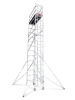 GS&ISO 9001:2008 Certificated GUANGZHOU LEADER GN50 Aluminium Mobile Scaffolding Tower with stairway ladders