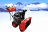 Garden gasoline snow thrower drive with wheels/belts