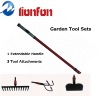 Gardening Multi-Attachment Tool Set[Cultivator, rake, hoe]
