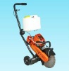 Gasoline cut off saw with push cart