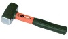 German type stoning hammer with Half plastic-coating handle