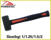 Germany style stoning hammer W/plastic shaft and TPR grip