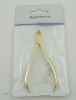 Gold plated cuticle nipper 8722