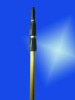 Golden color aluminum telescoping pole for paint roller/cleaning brush