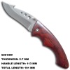 Good Design Wood Handle Liner Lock Knife 6091HW