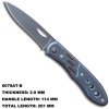 Good Quality G10 Handle Liner Lock Knife 6079AT-B