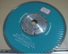 Granite saw blade with flange
