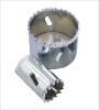 Grit edged diamond hole saw