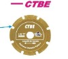 Grit size: 50# U-Slot Segmented Small Diamond Saw Blade for Long Life Cutting Ceramic Tile -- CTBE