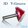 Guangzhou Carbide 3D V-groove CNC End Mill Router Bit