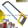 HACKSAW FRAME WITH DOUBLE COLOR PLASTIC HANDLE AND SQUARE TUBE