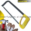 HEAVY DUTY ADJUSTABLE HACKSAW FRAME WITH FLAT STEEL TUBE AND IRON HANDLE
