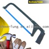 HEAVY DUTY HACKSAW FRAME WITH ALUMINUM ALLOY HANDLE AND ADJUSTABLE FLAT STEEL