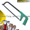 HEAVY DUTY HACKSAW FRAME WITH ALUMINUM ALLOY HANDLE AND ADJUSTABLE FLAT STEEL